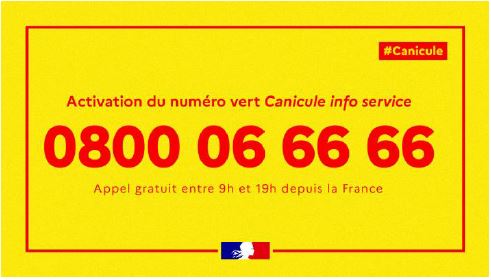 Lire la suite à propos de l’article Activation du numéro vert « Canicule info service »